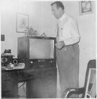 1953 Jesse Sr with a TV